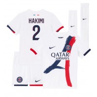 Paris Saint-Germain Achraf Hakimi #2 Bortedraktsett Barn 2024-25 Kortermet (+ Korte bukser)